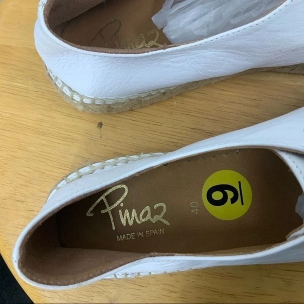 Pima2 White leather espadrille platform sneaker 40